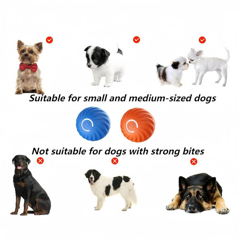 Gift for Pets, Smart Interactive Dog Toy, 1 Count USB Rechargeable LED Light Bouncing Ball, Activity Rolling Ball for Dogs & Cats, Pet Supplies, Christmas Gift